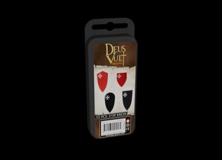 Deus Vult 2 щита ордена госпитальеров 12 шт ФРГ DVSH05 2290₽