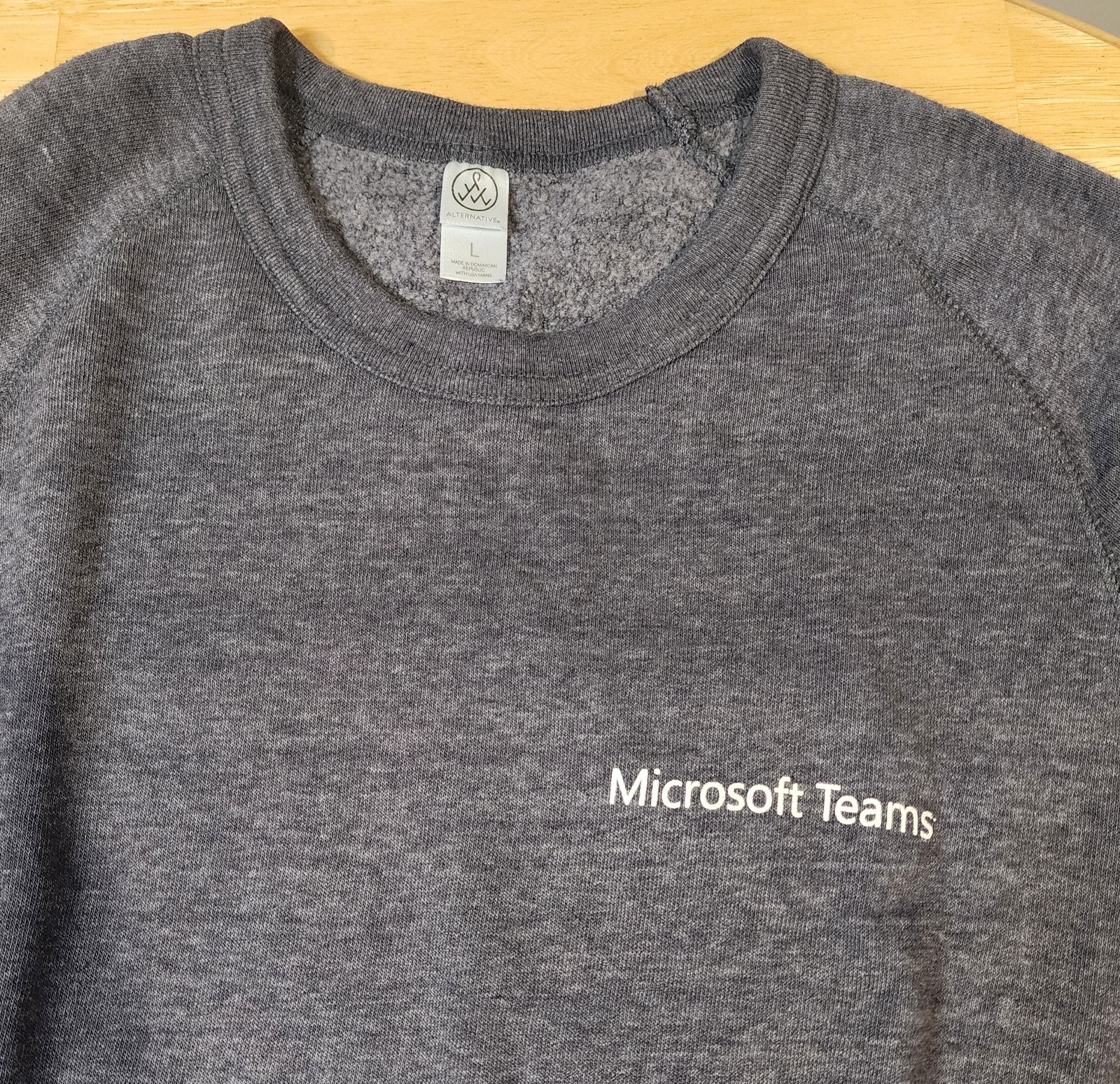 Microsoft Teams Pullover Crewneck Sweatshirt Gray… - image 6