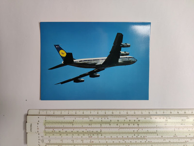 Lufthansa Postkarte Boeing 707 Intercontinental Jet 1970er Jahre
