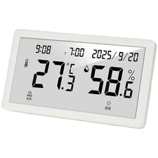 Indoor Hygrometer Thermometer with Wall Mount and Desktop Stand Digital Display