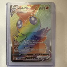Victini VMAX 165/163 Battle Styles Pokemon Card *SECRET RARE FULL ART RAINBOW* on eBay