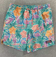 Vineyard Vines Chappy Swim Trunks Men's Large Floral Tropical Print Mesh Lining