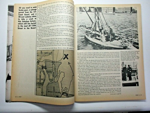 Saga's Treasure Magazine Special 1974 Blackbeard, CA Lost Gold River, Dead Watch - Picture 4 of 12