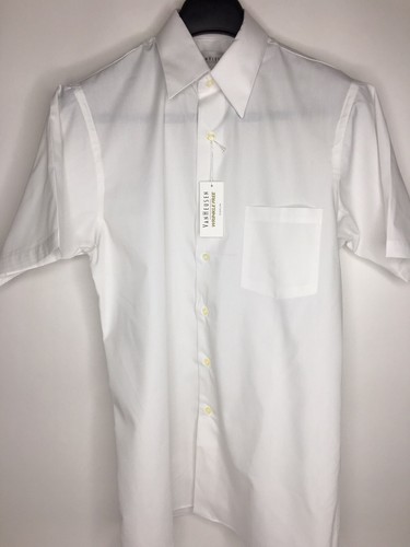 Men’s Van Heusen Poplin Wrinkle Free Short Sleeve Button Up Shirt •Size 15 *NWT - Picture 5 of 10