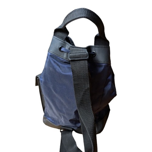 Vintage Polo Sport Ralph Lauren blau Mini Rucksack Kordelzug Bucket Bag 12x11 - Bild 3 von 5