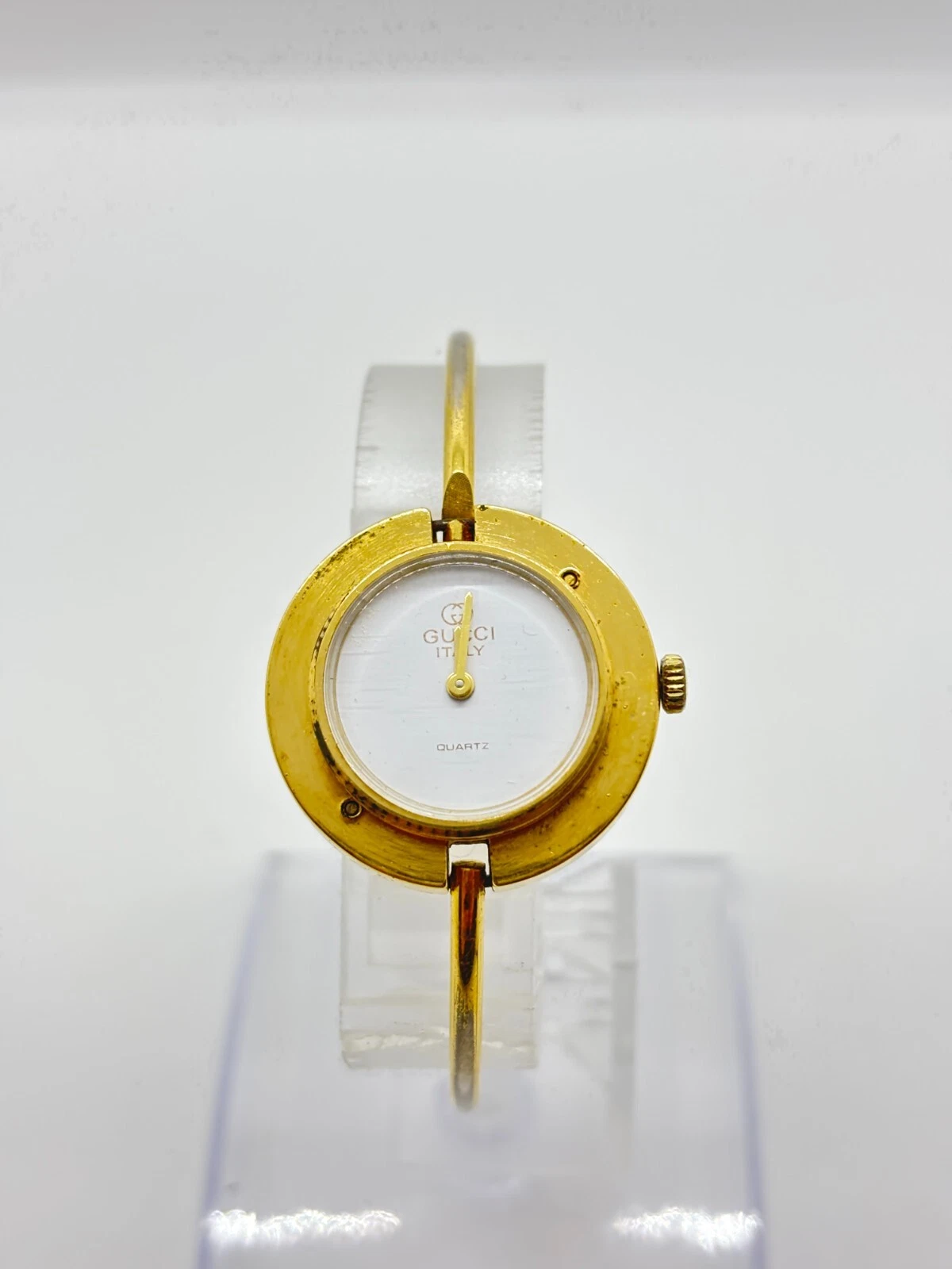 [Exc+3] Montre Gucci 11/12.2 Lunette Change Vintage Occasion Fonctionne F/S