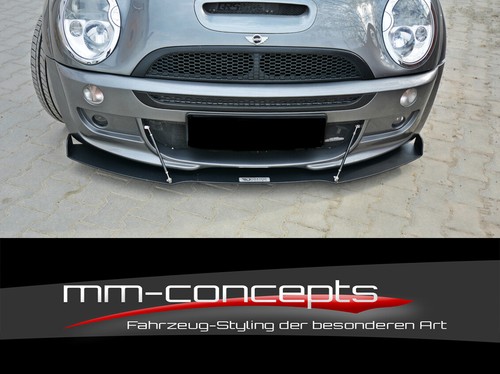 CUP Spoilerlippe TIE BARS Mini Cooper S JCW R53 Frontspoiler Schwert DTM Racing - Bild 2 von 4