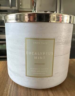 Bath & Body Works EUCALYPTUS MINT 3 Wick 14.5 Oz Scented Candle