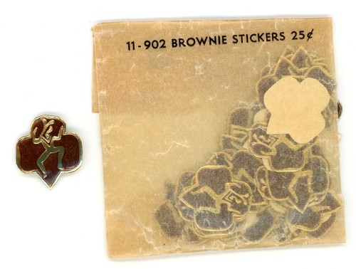 1940s-50s Girl Scouts Brownie Stickers Pack New
