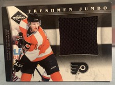 2011-2012 SEAN COUTURIER FRESHMAN JUMBO JERSEY CARD PHILADELPHIA FLYERS 180/199