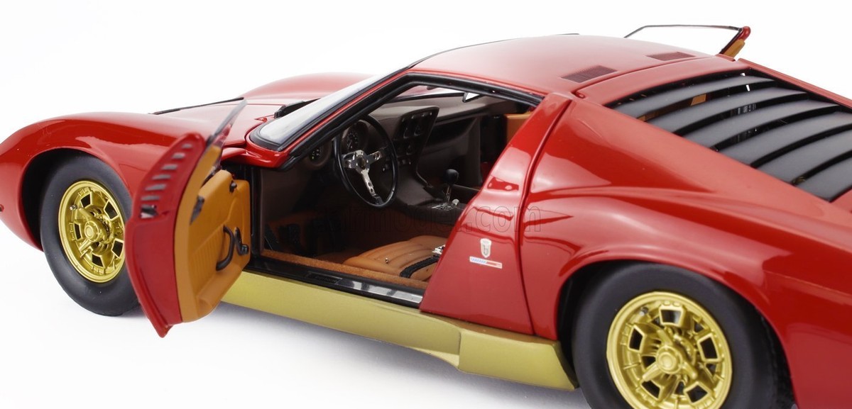 Kyosho 1/18 Lamborghini Miura P400 1968 Red Gold 08314R | eBay