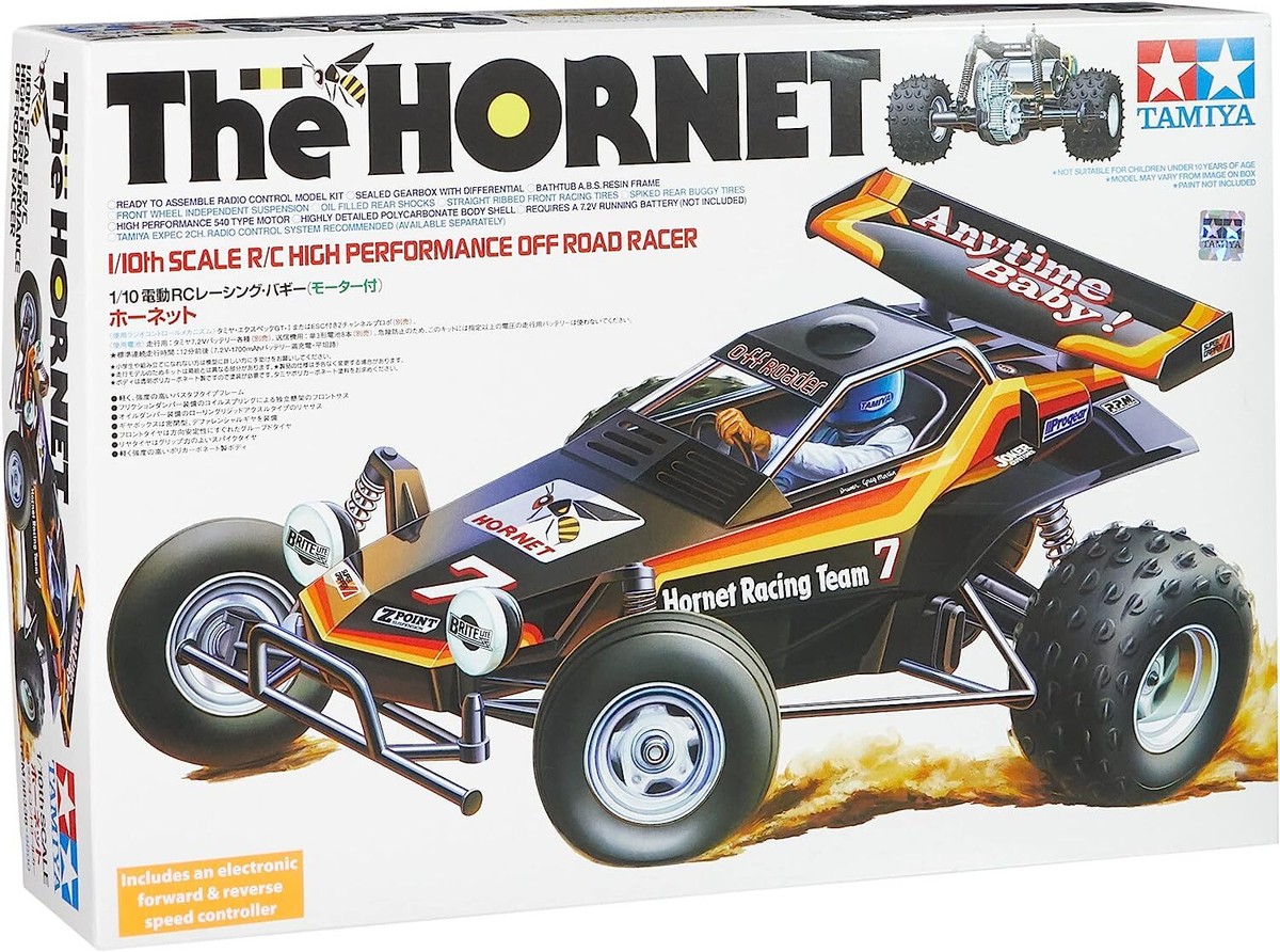 Tamiya Hornet Racing Team ラジコンカー Tamiya The Hornet 1/10 Scale 2WD RC Off-Road Racer Kit for