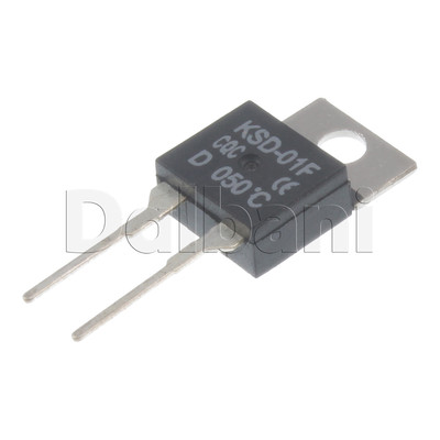 2pcs KSD-01F-D050C New Cantherm Thermostat Temperature Switch 250V 2Pin 50 C