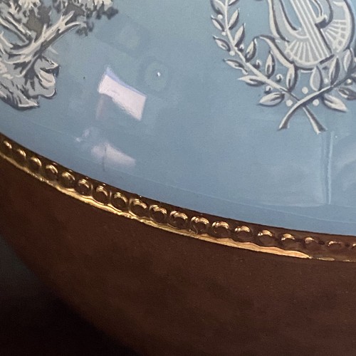 Vintage Sadler Staffordshire England Teapot #2635 Brown/Blue/Gold w/ Greek Theme - Picture 10 of 12