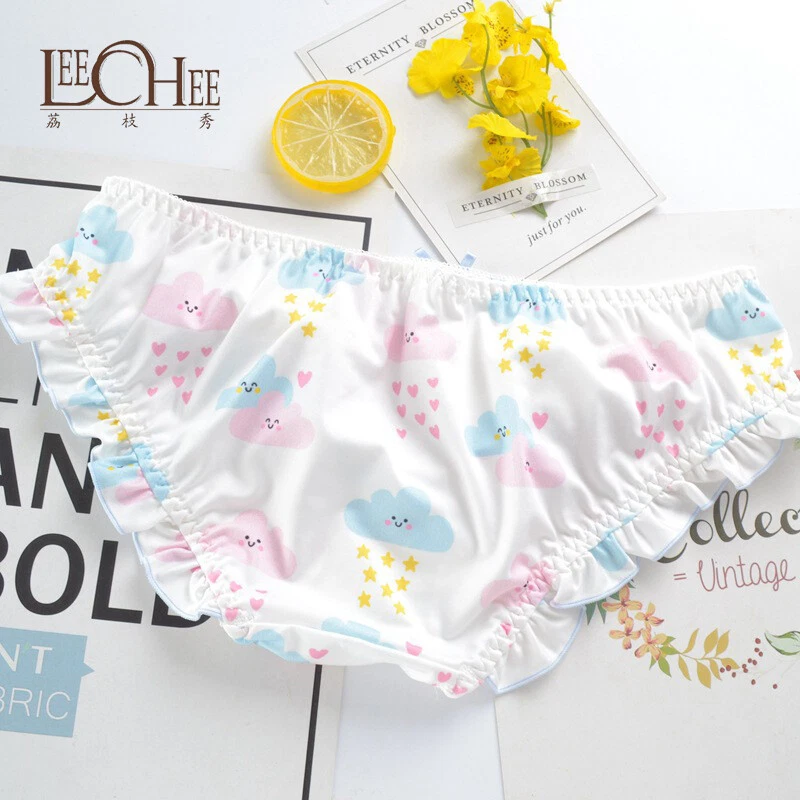 2 PCS Kawaii cartoon printing cherry briefs comfortable cute panties - Image 2 of 4