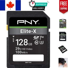 128GB Elite-X V30 SD Card - Waterproof, Shockproof for Adventurous Filmmakers