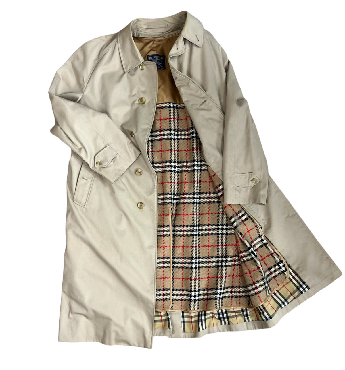 burberry plaid trench coat