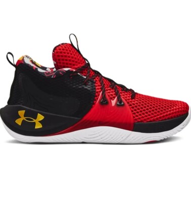 シューズ(男性用) UA EMBIID ONE NEW Under Armour UA Embiid 1 Boys Basketball Shoes Red Blue