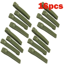 16pcs 6" MOD MOLLE PALS Modular Web Gear Replacement Tie Straps Green