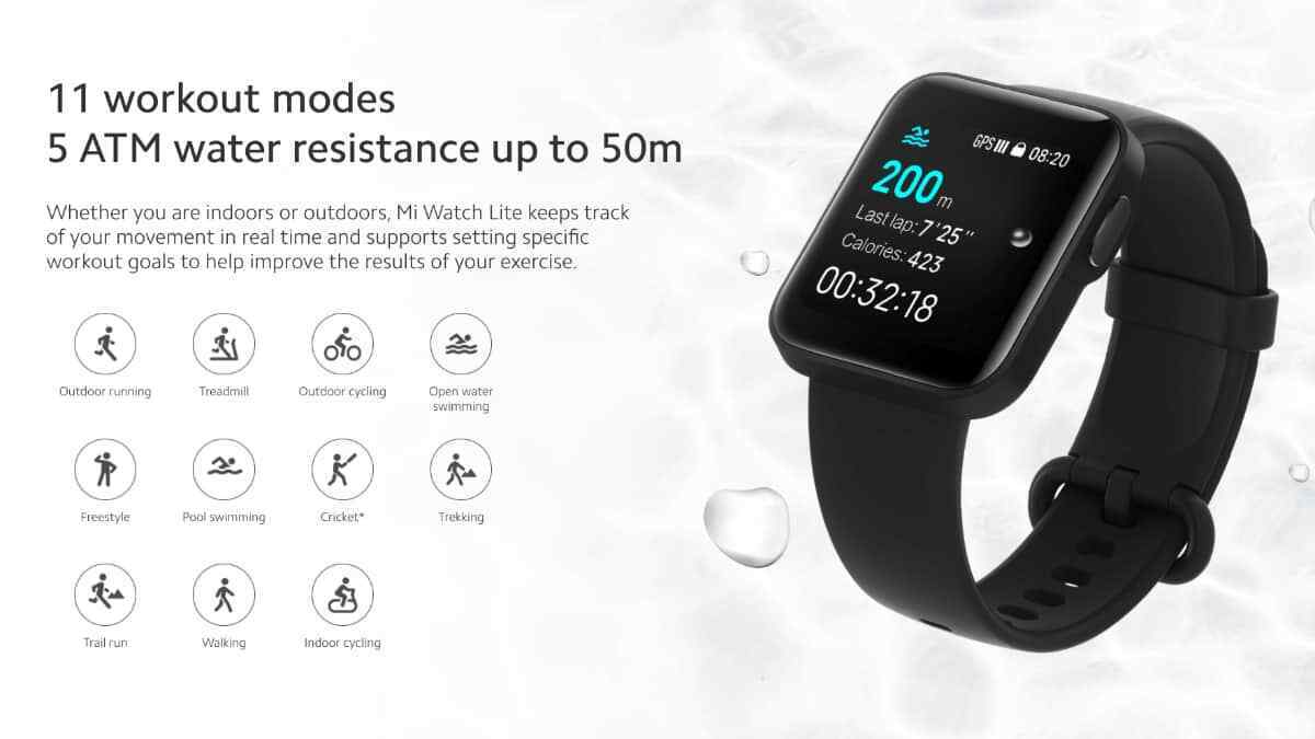 Xiaomi Redmi Watch Heart Rate 5Atm Proof Dwaterproof Water 1.4 inch Smart  Watch 