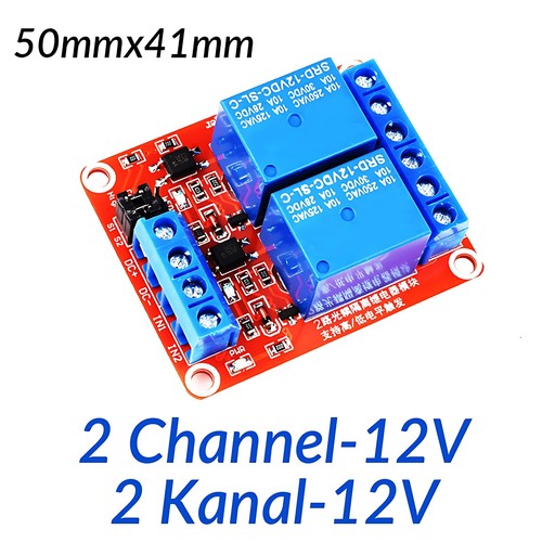 5V/12V/24V Relay Module 2 Channel Raspberry Pi ESP8266 ESP32 Optocouple Trigger - Picture 6 of 7
