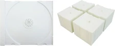 (100) CD Trays - SOLID WHITE Replacement Inserts for Jewel Boxes Cases #CDIR80SW