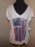 American Flag Burn Out Metallic Silver Flower Overlay Xxl 19 Merica White American Flag Burn Out Metallic Silver Flower Overlay Xxl 19 Merica White