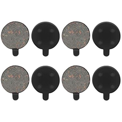 Bicycle Brake Pads, Semi Metal, 8 pcs, Black