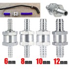 6/8/10/12mm Aluminum One-way Non-return Check Valve Fuel Water/Gas/Air Vacuum AU