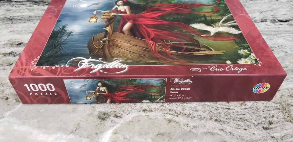 2010 Heye Puzzle Forgotten Swans Cris Ortega 1000 Puzzle 29389 Germany Fantasy - Image 3 of 4