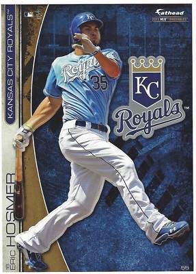 ERIC HOSMER KANSAS CITY ROYALS FATHEAD TRADEABLES REMOVABLE STICKER 2013 #55