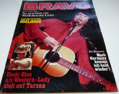 Bravo  41/1972 Superposter Melanie/Beat Club/Alice Cooper/Sean Connery/J. Marcus