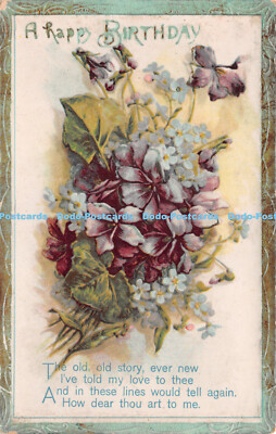 R227137 A happy Birthday The old old story ever new Ive tell my love to you Gre