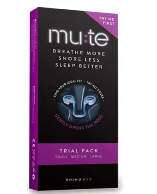 Rhinomed Mute Snoring Device Trial Pack Breathe More Snore Less Sleep
