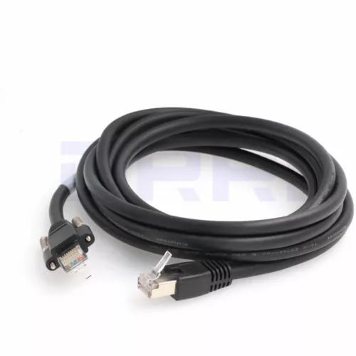 GigE Ethernet Cat 6 S/STP DrC RJ-45 Horizontal Locking Screws Cable for basler