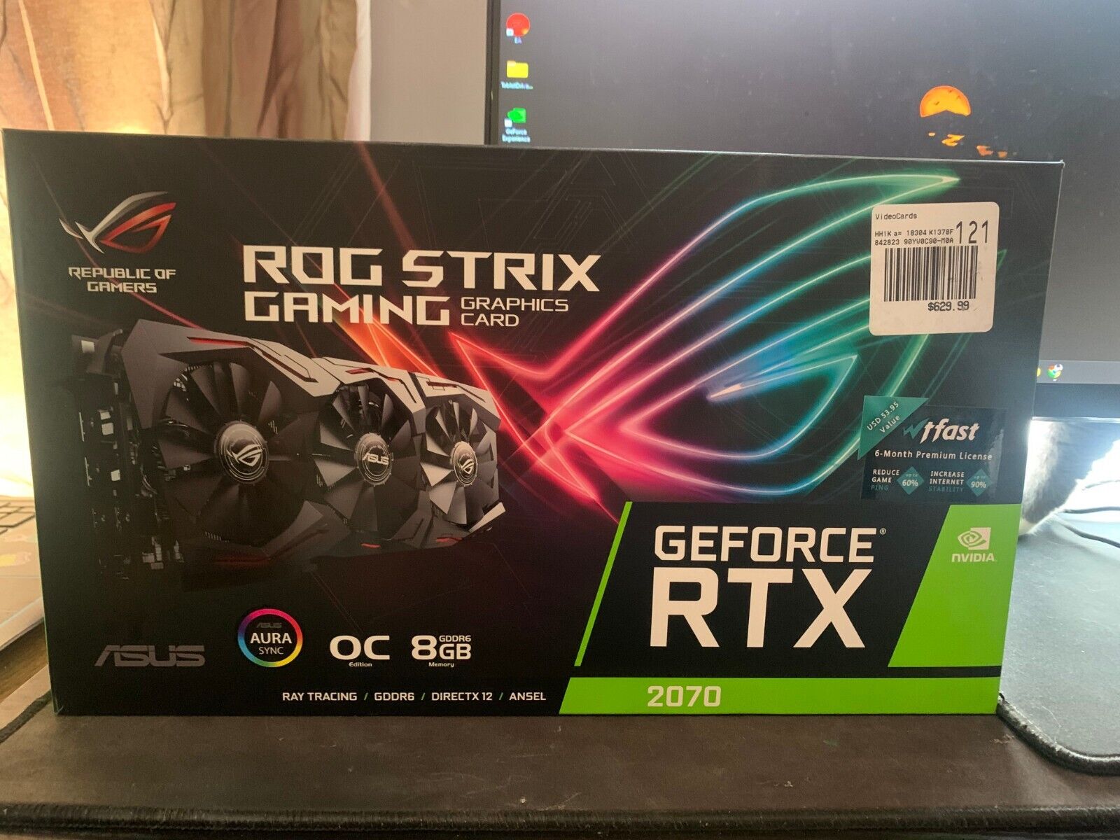 ASUS+ROG+Strix+GeForce+RTX+2070+OC+edition+8GB+GDDR6+Graphics+Card