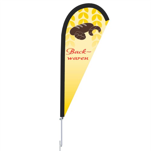 Vispronet Beachflag Backwaren - Made in Germany - 2,04 m - versch. Halterungen - Bild 3 von 4