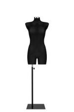 Busto donna sartoriale manichino femminile mezza gamba nero nero