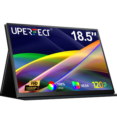18.5'' Portable Monitor 1080P 120Hz Gaming Screen For Laptop Switch Xbox PS
