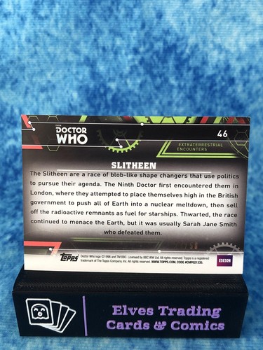 Doctor Who Extraterrestrial Encounters PURPLE /50 SINGLE Non-Sport Trading Card - Picture 98 of 184