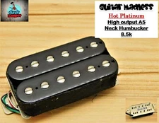 Artec Hot Platinum Neck Pickup Black (50mm) (4-wire) ALniCo 5
