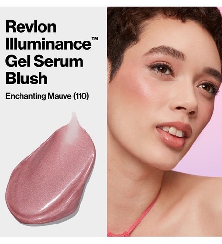 STUNNING!!! Revlon Illuminance Gel Serum BLUSH #110 Enchanting Mauve NIB! - Picture 4 of 4