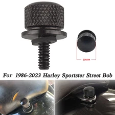 Black Aluminum Rear Fender Seat Bolt Screw For Harley Davidson Softail Dyna 86+