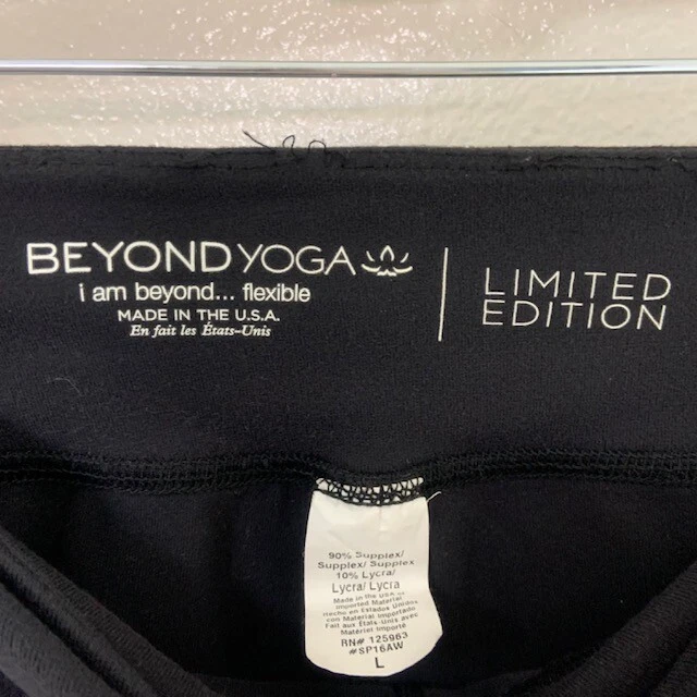 beyond-yoga limited edition mesh panel polka dot leggings