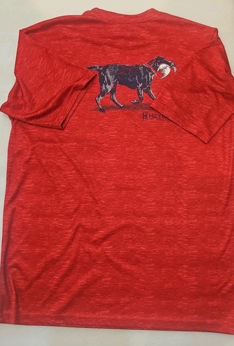 Heybo Performance Tee Outdoor Grafica Maniche Corte Uomo Taglia GRANDE Rosso - Foto 2 di 5