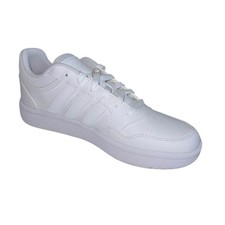 Adidas Hoops 3.0 Youth Boys White Basketball Sneaker Lace Up SZ/5