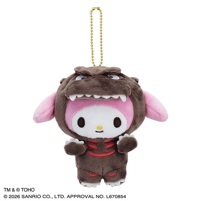 Godzilla x Hello Kitty Mascot Plush Sanrio Godzilla Store Japan