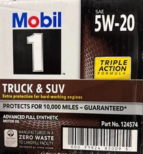 Mobil 1 Truck and SUV Full Synthetic Engine Oil 5W-20 1 Quart ( 6 PACK )