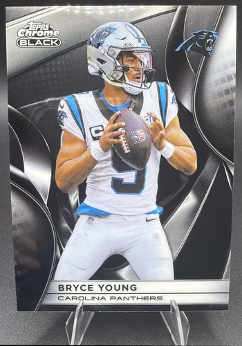 Bryce Young 2025 Topps Chrome Black #17 Panthers