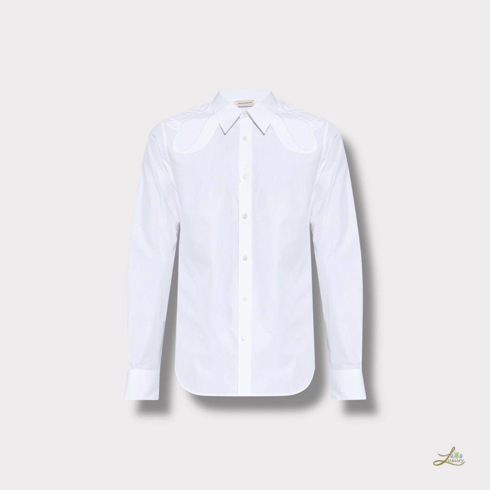 Camicia Alexander McQueen mezza manica con imbracatura taglia 15